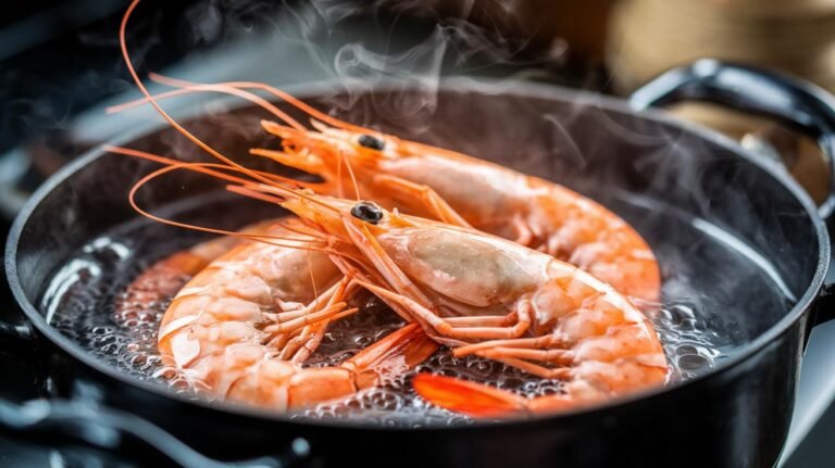 Combien de minutes pour que les crevettes deviennent roses ?