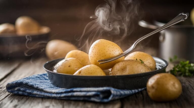 Combien de minutes pour que les pommes de terre soient fondantes à l’eau ?